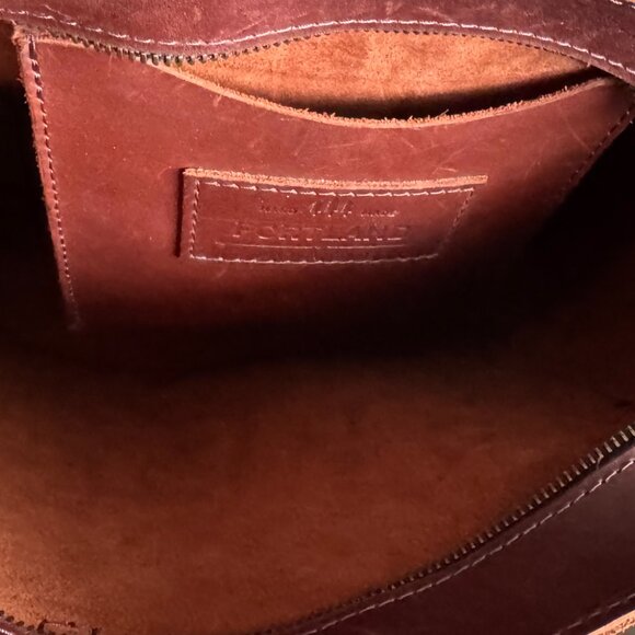 Portland Cognac Zippered Crossbody Tote - Picture 10 of 16